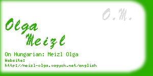 olga meizl business card